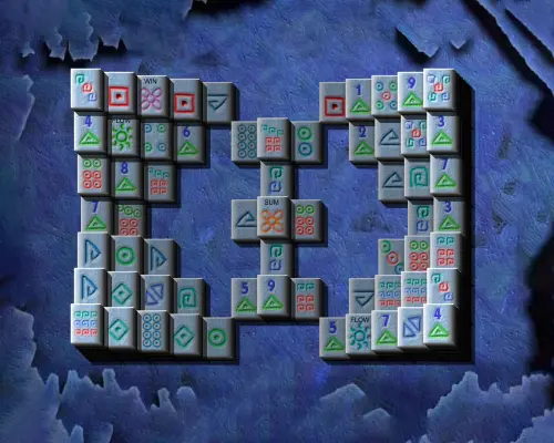 Mahjongg 3D Derin Mavi Arena
